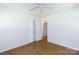 Bedroom features neutral walls and flooring, ceiling fan and closet at 3988 Crestview Dr, Rock Hill, SC 29732