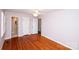 Bedroom with hardwood floors and ensuite bathroom at 4308 Glenfall Ave, Charlotte, NC 28210