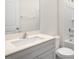 Clean bathroom with vanity, toilet and bathtub at 4618 Harris Elliot Rd, Lincolnton, NC 28092