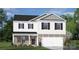 Two-story house with gray shake siding and stone accents at 4618 Harris Elliot Rd, Lincolnton, NC 28092