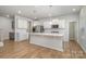 Modern kitchen with stainless steel appliances and an island at 545 Shallowford Dr, Rock Hill, SC 29732