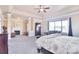 Main bedroom with fireplace and sitting area at 5600 Ballenger Ct, Waxhaw, NC 28173