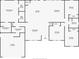 Detailed floor plan showing the layout of the house with dimensions of each room, including bedrooms and garage at 9489 Westridge Dr, Hickory, NC 28601