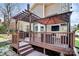 Deck with pergola, gazebo, and comfortable seating area at 10501 Rougemont Ln, Charlotte, NC 28277