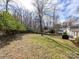 Backyard with grass, trees, and a fence at 1116 Circlewood Dr, Charlotte, NC 28211