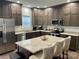 Spacious kitchen island with granite countertops and seating at 1194 Great Falls Hwy, Chester, SC 29706