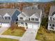Aerial view of lakefront home at 17909 Wilbanks Dr, Charlotte, NC 28278