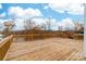 Spacious deck overlooking a lake and beautiful autumn foliage at 17909 Wilbanks Dr, Charlotte, NC 28278