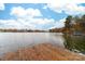 Lakefront dock with autumn leaves and lake view at 17909 Wilbanks Dr, Charlotte, NC 28278