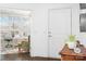Bright home office features built-in shelving and sunlit windows at 19411 Greentree Way, Cornelius, NC 28031