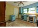 Vintage kitchen with dated cabinetry, hardware, and linoleum flooring at 2021 Willis Dr, Shelby, NC 28152