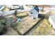 Aerial view of the house and backyard with fenced area at 212 Old Centergrove Rd # 111, Kannapolis, NC 28083