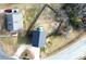 Aerial view showing a house with a fenced backyard at 212 Old Centergrove Rd # 111, Kannapolis, NC 28083