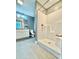 Main bathroom with a large walk-in shower and granite vanity at 212 Old Centergrove Rd # 111, Kannapolis, NC 28083