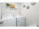 Laundry room with washer, dryer, and additional shelving at 4622 Harris Elliot Rd, Lincolnton, NC 28092