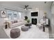Living room with fireplace, stylish furnishings at 5726 Cactus Valley Rd # 238, Charlotte, NC 28277
