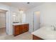 Large bathroom with double vanity and separate shower at 10422 Ebbets Rd, Charlotte, NC 28273