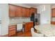 Kitchen with built-in desk and granite countertops at 10422 Ebbets Rd, Charlotte, NC 28273