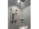 Large walk-in shower with rainfall shower head at 118 Valley Springs Dr, Olin, NC 28660