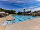 Large community pool with separate leisure area at 12434 Kemerton Ln, Huntersville, NC 28078