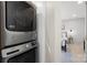 Laundry room with Maytag stacked washer and dryer at 126 Abbey Ln, Mount Gilead, NC 27306