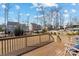 Deck overlooking backyard and community amenities at 13303 Hyperion Hills Ln, Charlotte, NC 28278