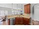 Modern kitchen featuring granite countertops and ample cabinet space at 13303 Hyperion Hills Ln, Charlotte, NC 28278