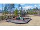 Community playground with playset and seating at 13303 Hyperion Hills Ln, Charlotte, NC 28278