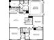 Detailed floor plan showcasing the layout of the second floor, including bedrooms, loft, and bath at 136 Longwood Rd # 47, Mooresville, NC 28115