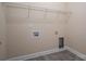 Laundry room with wire shelving and space for a washer and dryer at 138 Augusta Ln, Shelby, NC 28150