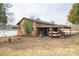 Carport houses a boat, providing convenient storage at 1408 Gaither Rd, Belmont, NC 28012