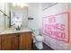 Small bathroom with toilet and vanity at 2008 Fallondale Rd, Waxhaw, NC 28173