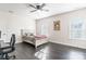 Bedroom with ceiling fan and dresser at 2008 Fallondale Rd, Waxhaw, NC 28173