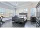 Main bedroom with dark wood flooring and large windows at 2008 Fallondale Rd, Waxhaw, NC 28173