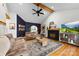 Spacious living room with fireplace and high ceilings at 214 Heather Glen Ln, Belmont, NC 28012