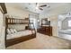 Bedroom with a bunk bed and ample floor space at 217 Ridge Reserve Dr, Lake Wylie, SC 29710