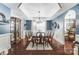 Formal dining room with hardwood floors and a large table at 217 Ridge Reserve Dr, Lake Wylie, SC 29710