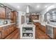 Gourmet kitchen with granite countertops and stainless steel appliances at 217 Ridge Reserve Dr, Lake Wylie, SC 29710