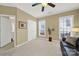 Bright bedroom with light walls and ceiling fan at 3024 Ambleside Dr, Fort Mill, SC 29707