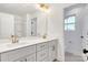 Modern bathroom with double sinks and a vanity at 3040 Swallowtail Ln # 36, Kannapolis, NC 28083