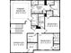 Second floor plan features primary bedroom with walk in closet and two additional bedrooms at 312 Coronado Ave # 41, Matthews, NC 28104