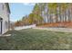 Spacious backyard with new sod and wooded backdrop at 3366 Table Rock Dr, Gastonia, NC 28052