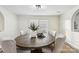 Dining room features a round table with seating for six at 3366 Table Rock Dr, Gastonia, NC 28052