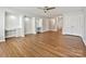 Large bonus room with built-in desks, storage and double doors at 4407 Esherwood Ln, Charlotte, NC 28270