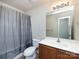 Clean bathroom, shower/tub combo, vanity at 4529 Esmeralda Dr, Charlotte, NC 28269