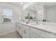 Bright bathroom with double vanity and walk-in shower at 478 Berryman Rd, Rock Hill, SC 29732