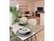 Dining room with a glass table and grey place settings at 478 Berryman Rd, Rock Hill, SC 29732