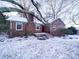 Brick ranch house with a snow covered lawn at 48374 Pfeiffer Pl, Misenheimer, NC 28109