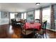 Cozy dining area with a table for four, adjacent to a larger dining room for gatherings at 509 Baucom Deese Rd, Monroe, NC 28110