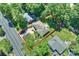 Aerial view showing house, driveway, and large lot at 532 Scaleybark Rd, Charlotte, NC 28209